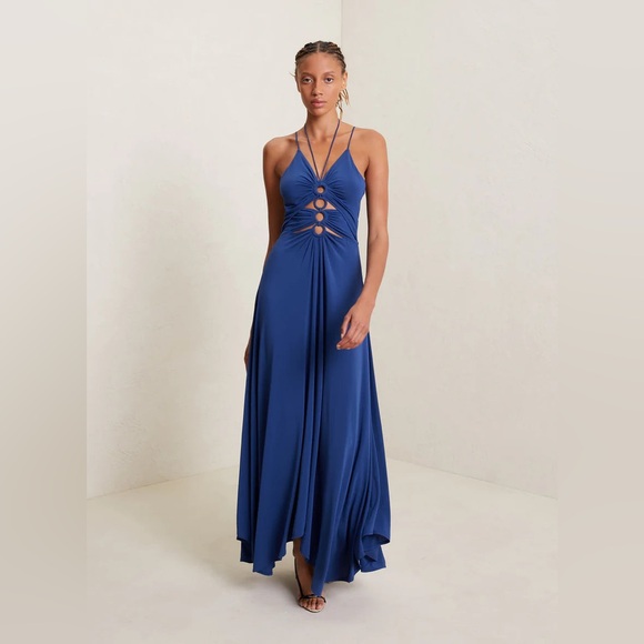 ALC Kaylyn Jersey maxi-dress Riviera - Picture 6 of 7